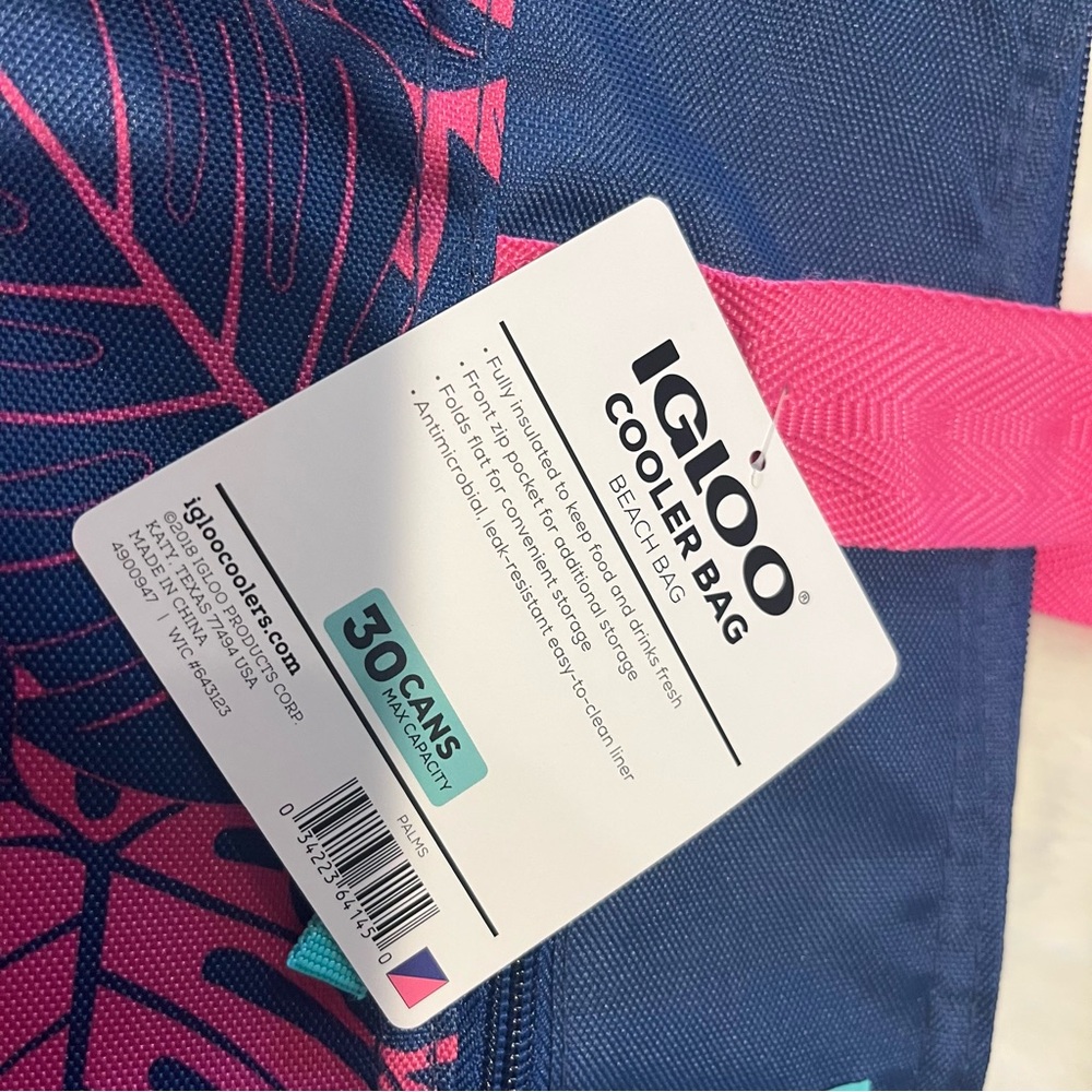 Igloo leaf print Cooler Bag - Picture 2 of 6